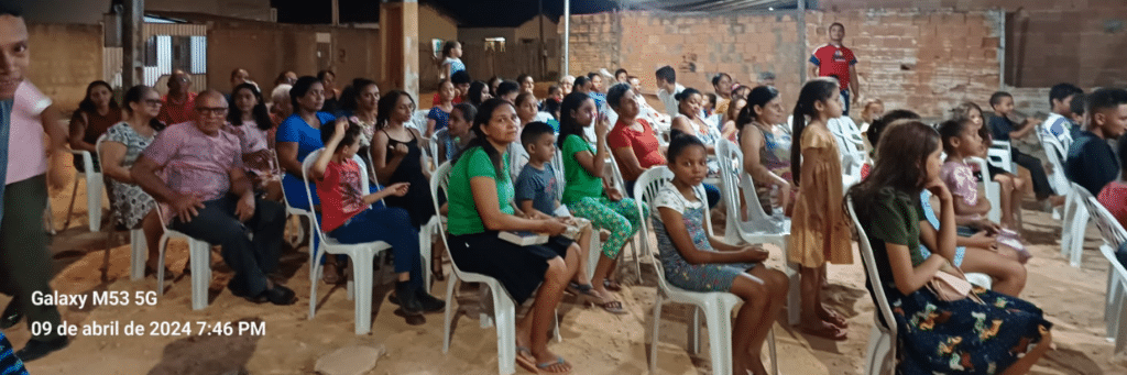 Evangelismo em Rorainópolis, RO em abril de 2024